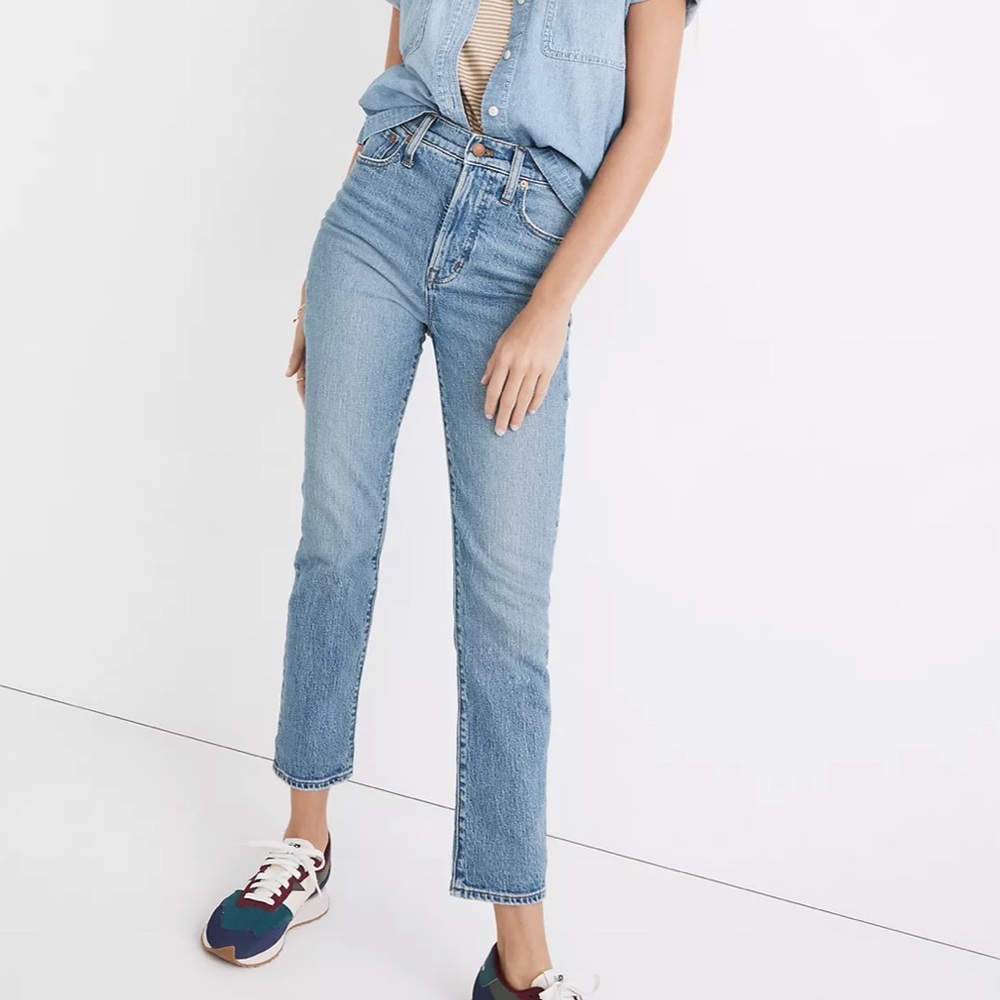 Madewell Straight Leg Jeans Light Wash